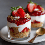 Vegan Strawberry Shortcake Dessert Cups