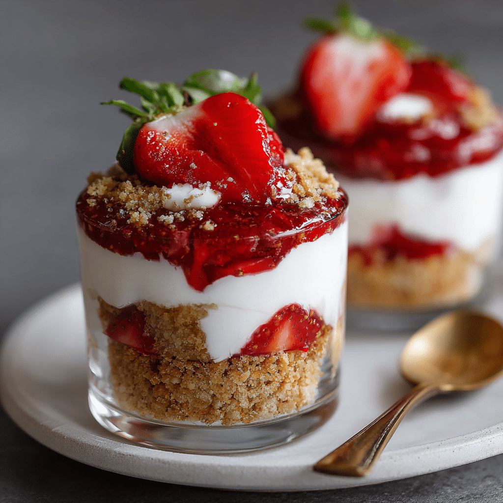 Vegan Strawberry Shortcake Dessert Cups – A Sweet Little Spoonful of Love
