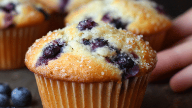Bakery Style Blueberry Muffins