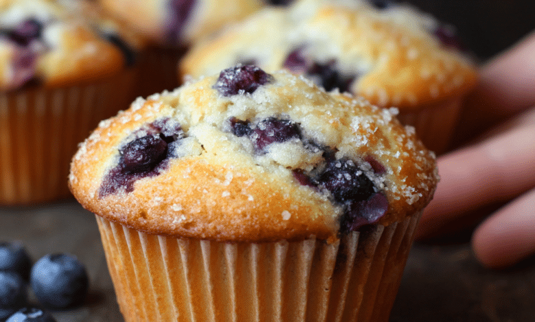 Bakery Style Blueberry Muffins