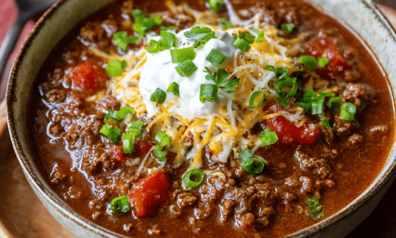 One Pot Beef Chili