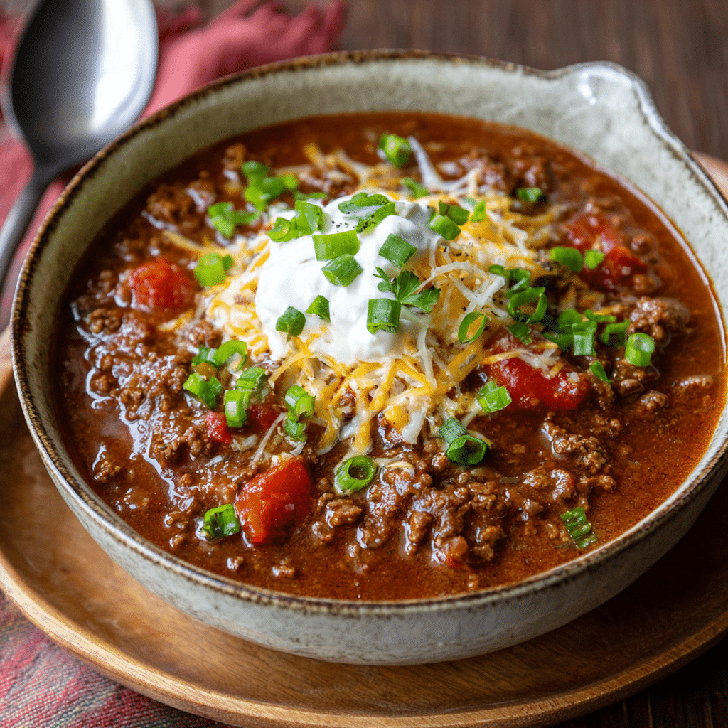 Beef Chili for Dinner – A Warm, Hearty Bowl to Gather Around