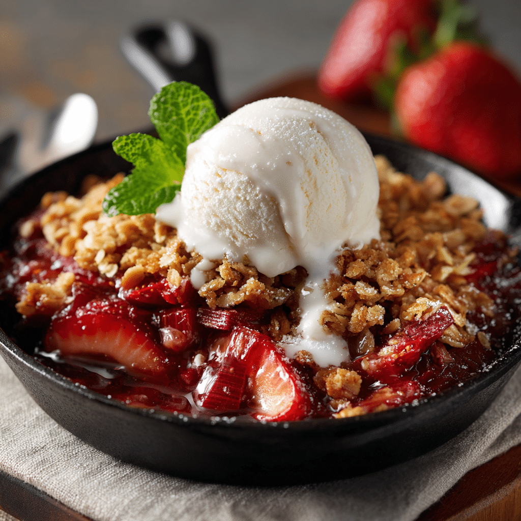 Easy Strawberry Rhubarb Crisp – My Warm, Sweet-Tart Comfort Dessert