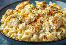 Cheesy Chicken Alfredo Pasta