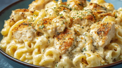 Cheesy Chicken Alfredo Pasta