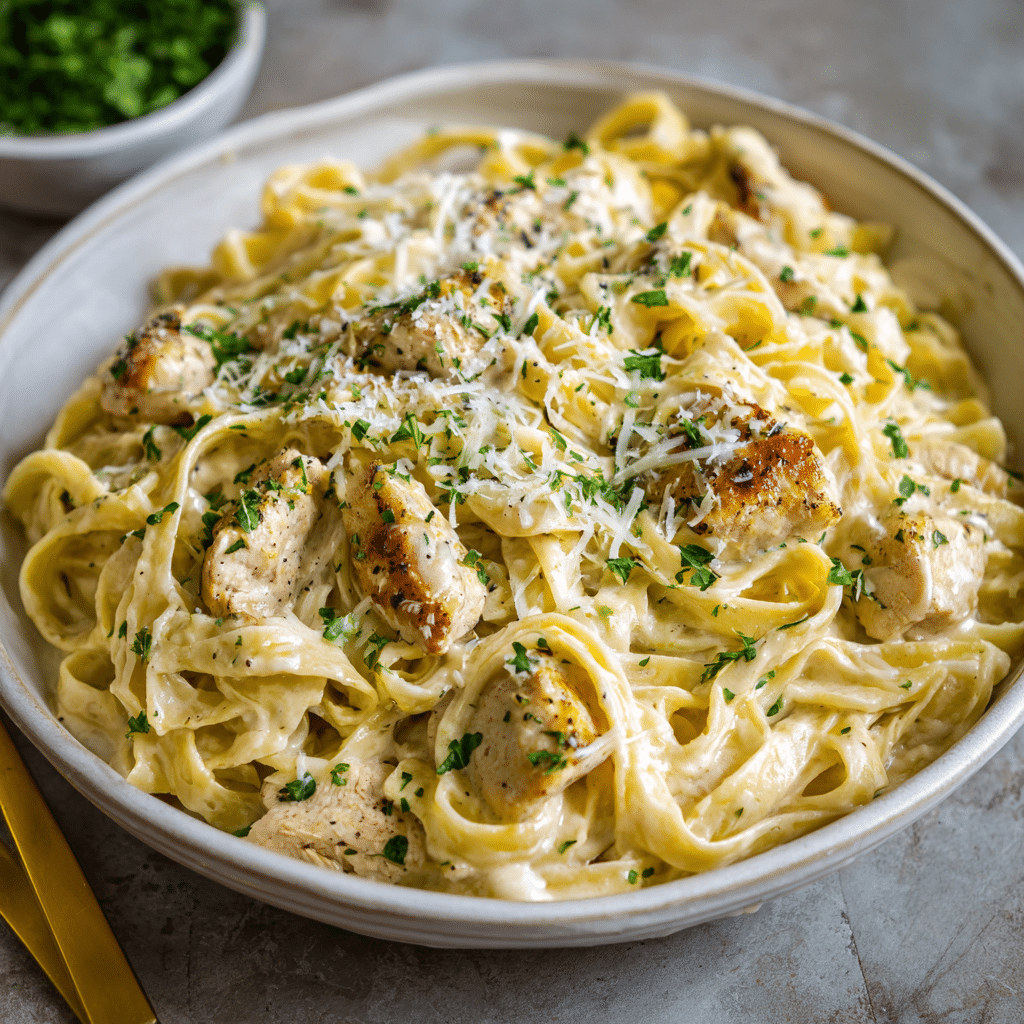 Chicken Fettuccine Alfredo – Creamy Comfort That Feels Like a Hug