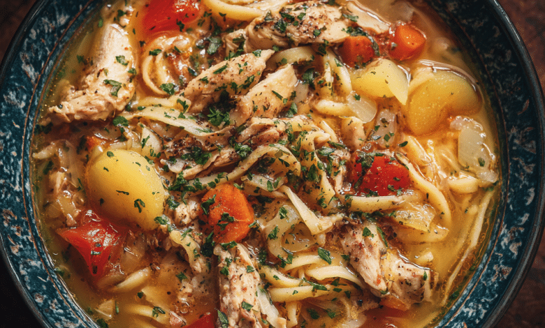 Chicken Noodle Soup for Dinner