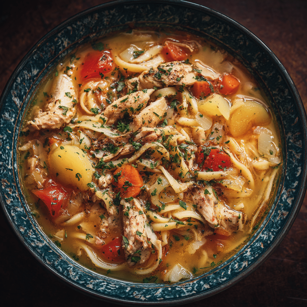 Chicken Noodle Soup for Dinner – A Bowl of Comfort from My Cretan Kitchen