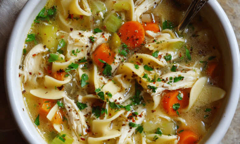 Chicken Noodle Soup with Vegetables