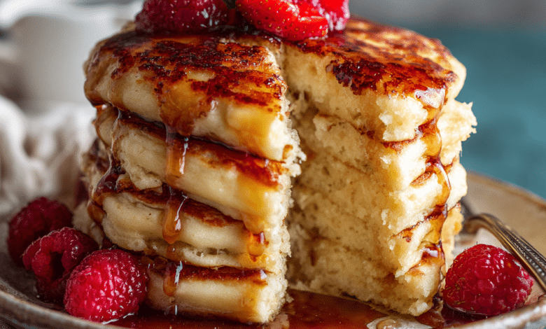 Homemade Buttermilk Pancakes