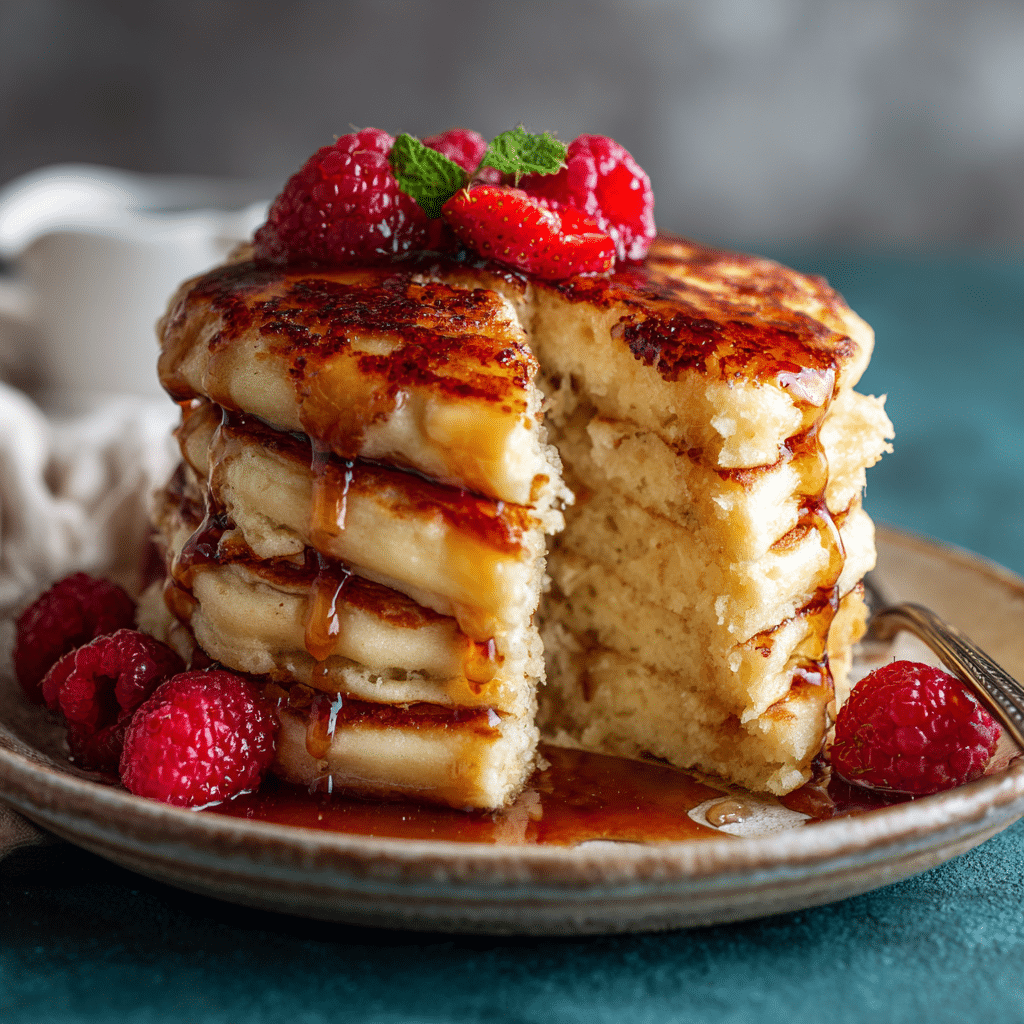 Classic Fluffy Buttermilk Pancakes – The Cozy Breakfast That Feels Like a Warm Hug