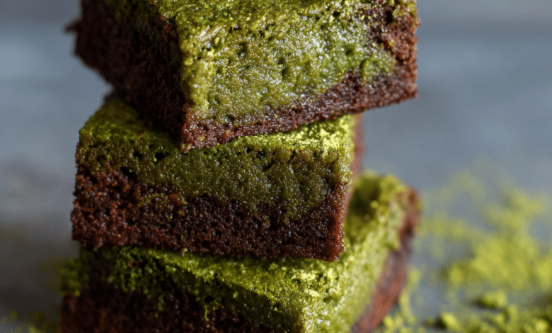 Classic Matcha Brownies