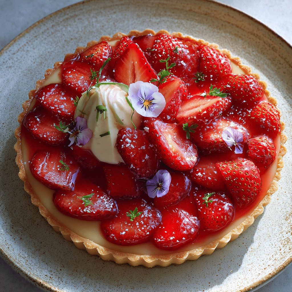 Classic Strawberry Tart – A Sweet Slice of Summer Love