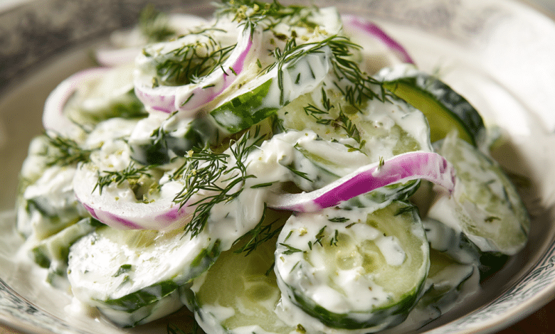 Creamy Cucumber Dill Salad