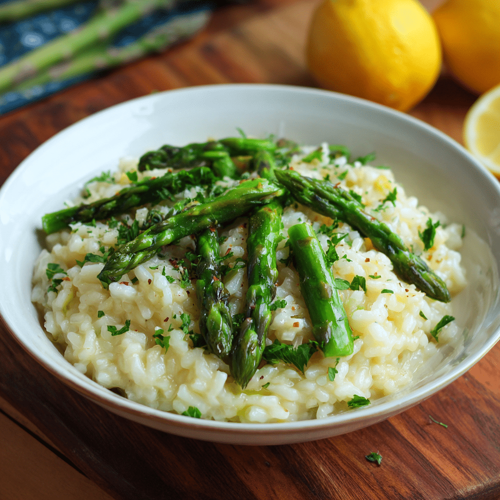 Creamy Lemon Asparagus Risotto – A Bright, Comforting Bowl of Spring