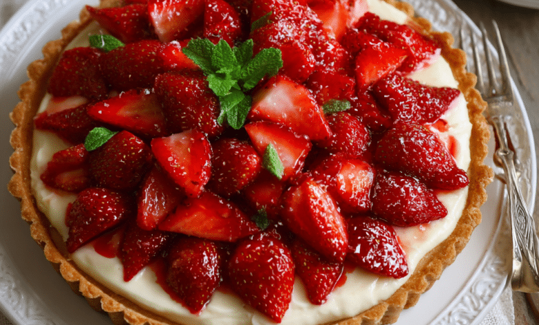 Creamy Strawberry Tart
