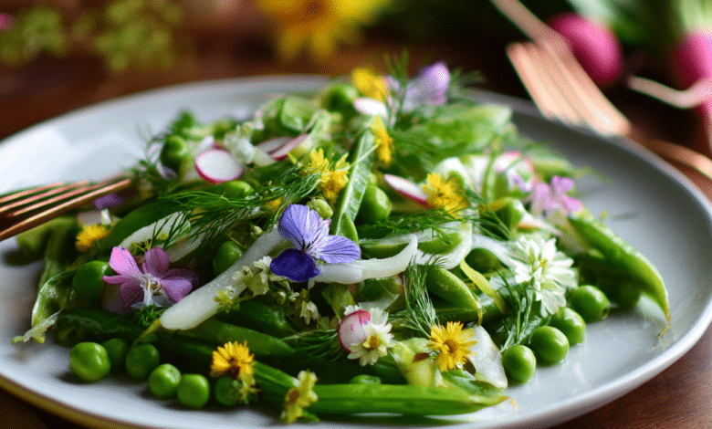 Crisp Spring Pea Salad