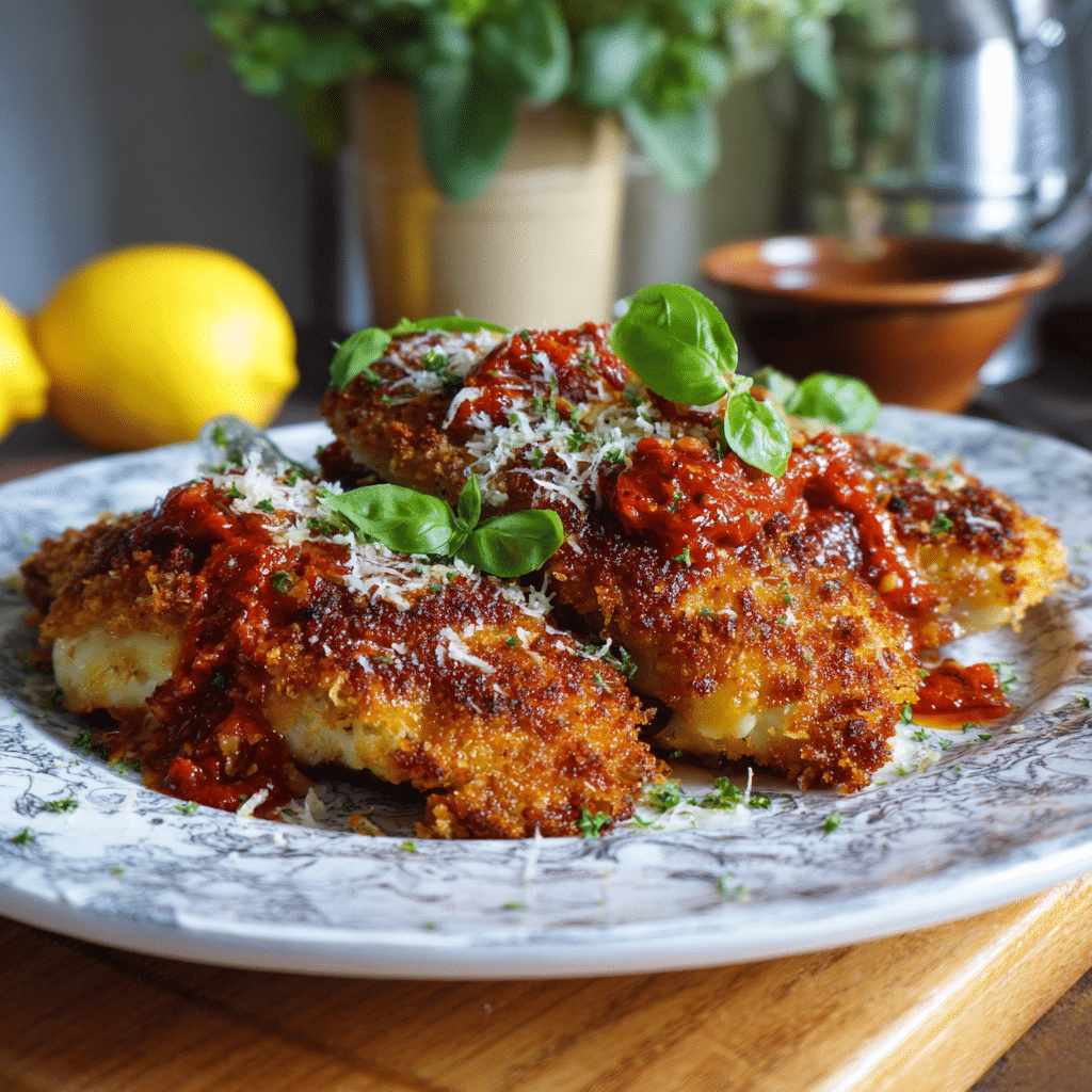 Crispy Chicken Parmesan – Golden, Cheesy Comfort from My Cretan Kitchen