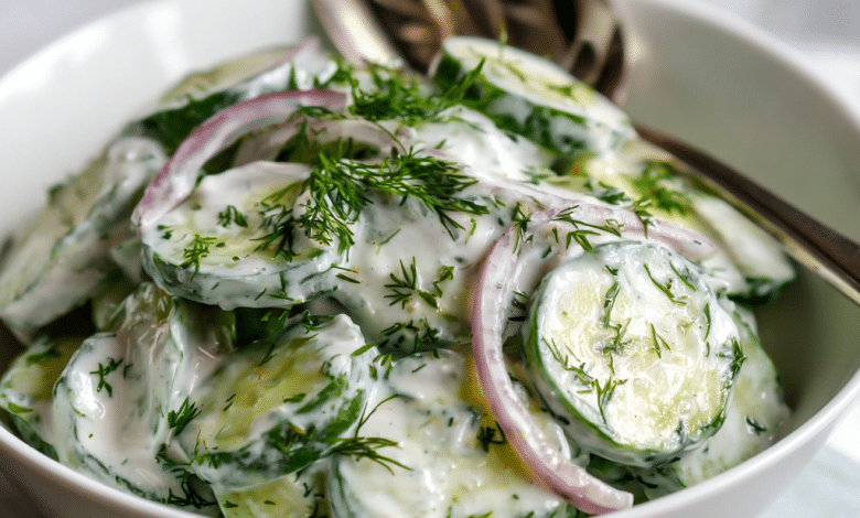 Cucumber Dill Yogurt Salad