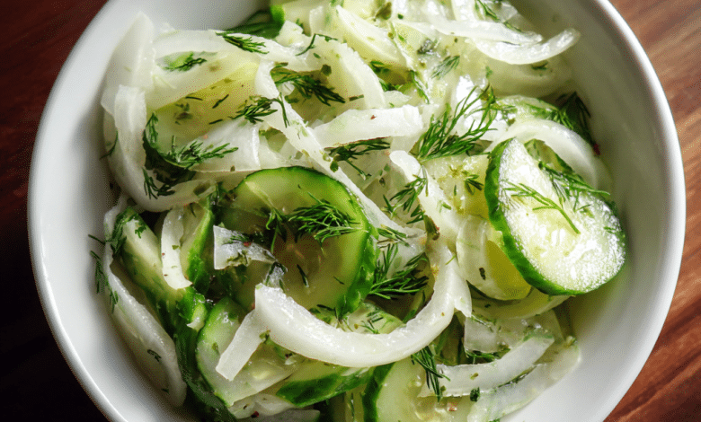 Cucumber Onion Dill Salad