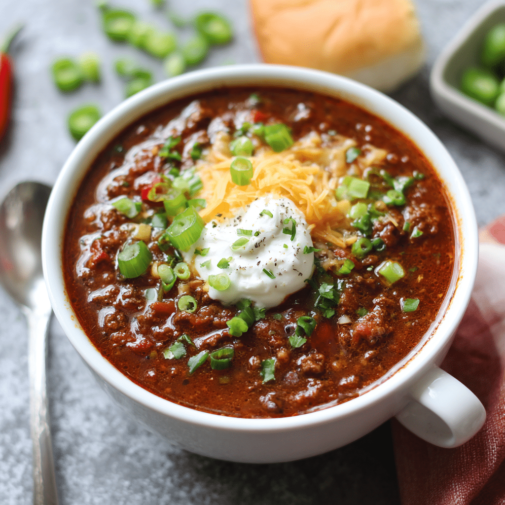 Easy Beef Chili Recipe – Hearty, Cozy, and Full of Bold Flavor