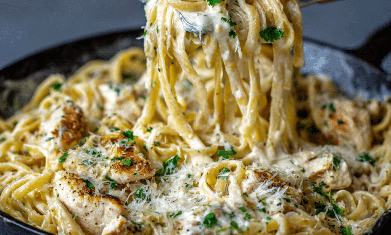 Easy Chicken Alfredo Pasta