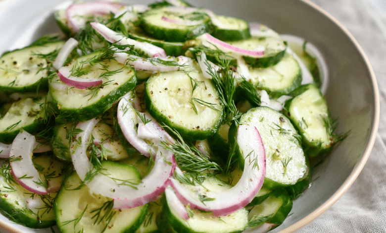 Easy Cucumber Dill Salad