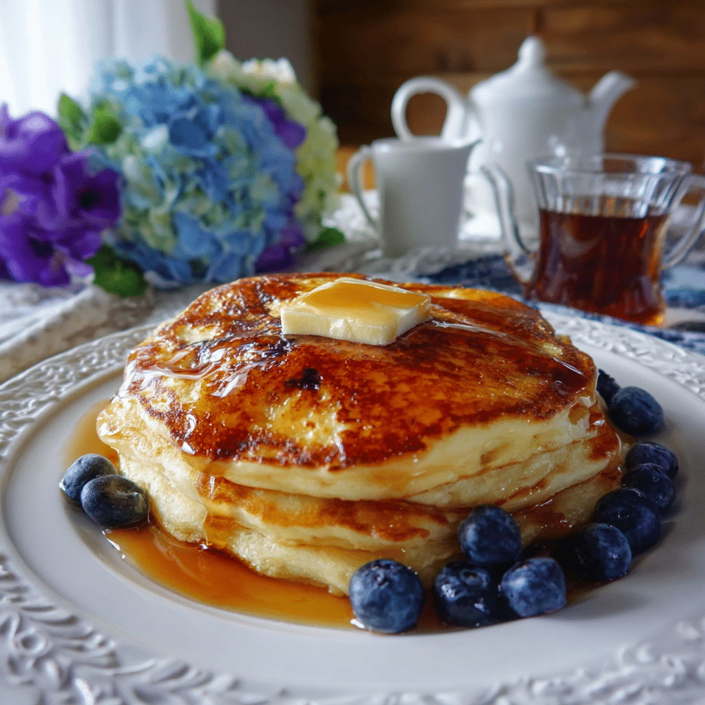 Easy Fluffy Buttermilk Pancakes – The Cozy Breakfast I Make When My Kitchen Needs a Little Love