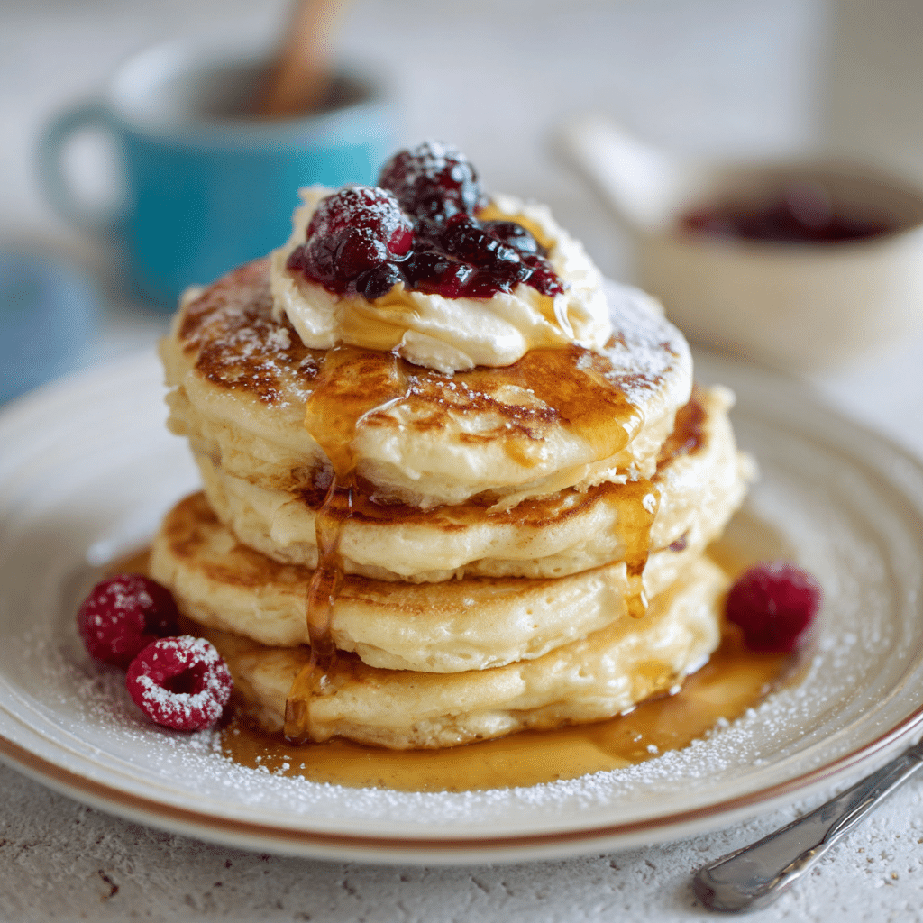 Fluffy Pancakes from Scratch – Soft, Cozy Mornings in Every Bite