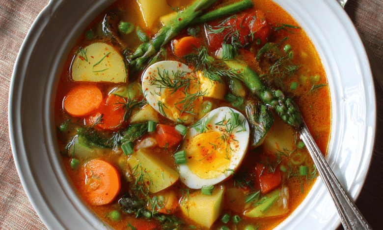 Fresh Spring Vegetable Soup