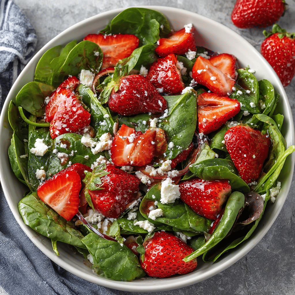 Fresh Strawberry Spinach Salad – The Sweet and Fresh Salad I Love to Make on Sunny Days