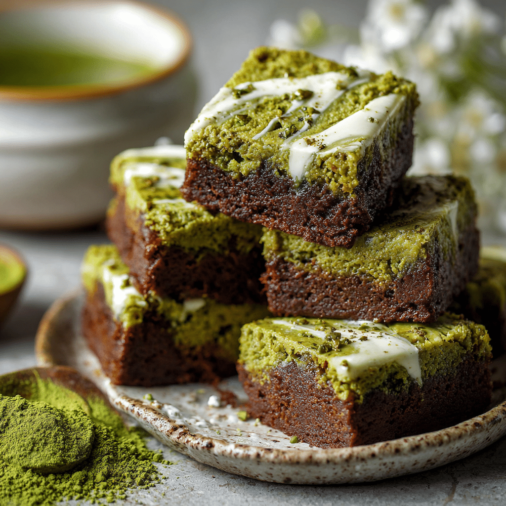 Fudgy Matcha White Chocolate Brownies – My Cozy Green Tea Dessert That Melts in Your Heart