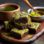 Gluten-Free Matcha Mochi Brownies