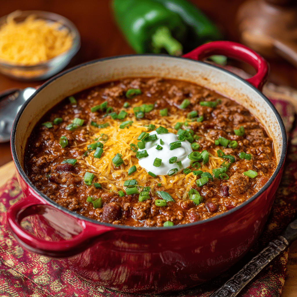 Ground Beef Chili Recipe – A Warm Pot of Comfort for Every Gathering