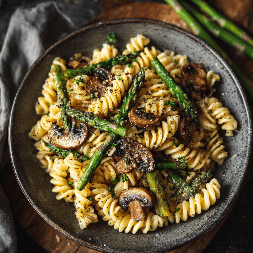 Healthy Asparagus Mushroom Pasta – A Light, Nourishing Bowl of Comfort