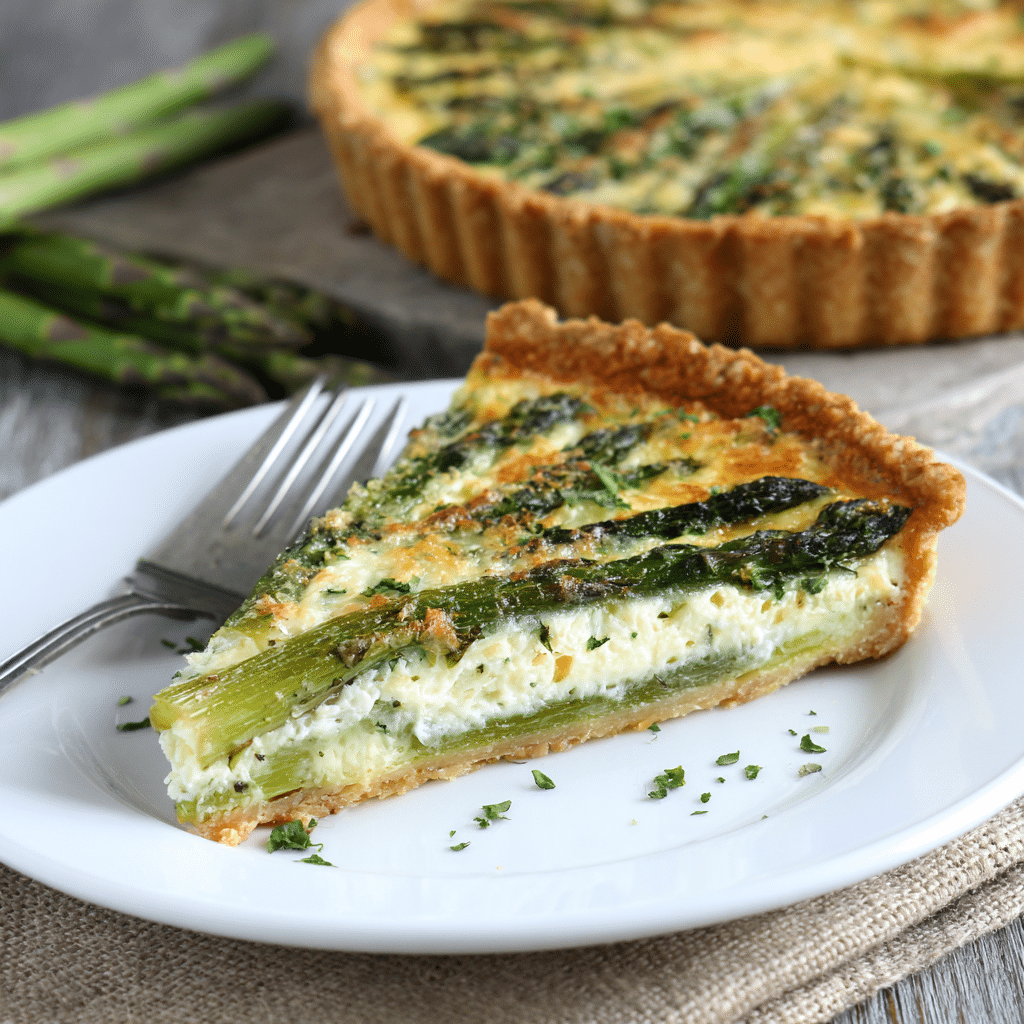 Healthy Asparagus Quiche – A Light, Comforting Slice of Spring