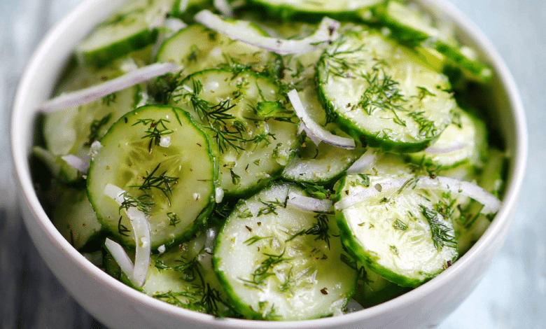 Healthy Cucumber Dill Salad