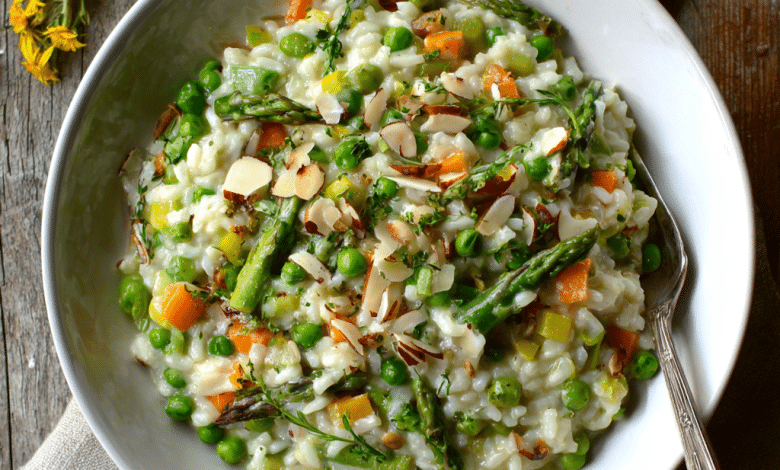 Healthy Spring Vegetable Risotto