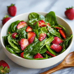 Healthy Strawberry Spinach Salad
