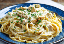 Homemade Chicken Alfredo Pasta