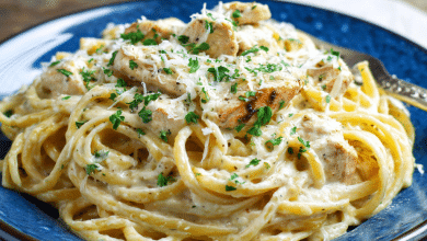 Homemade Chicken Alfredo Pasta