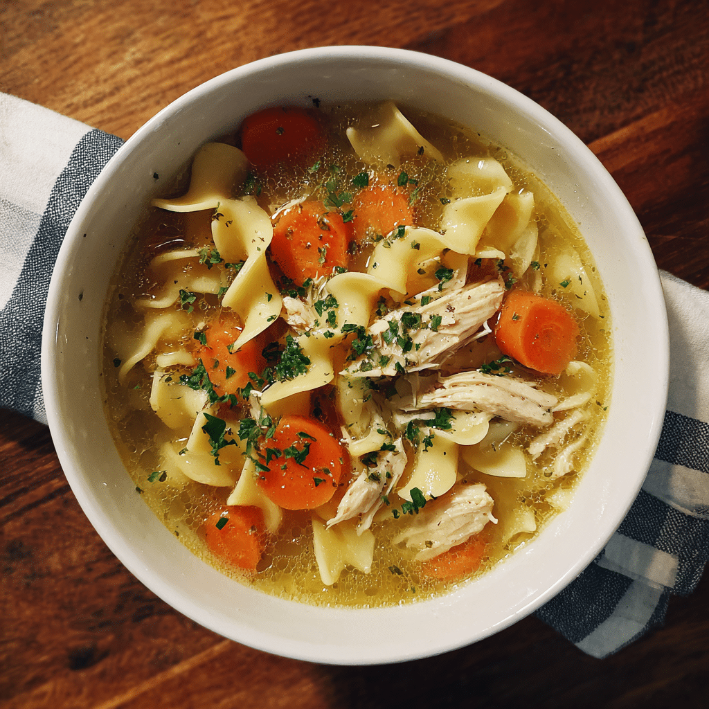 Homemade Chicken Noodle Soup – Comfort in Every Spoonful 🍲