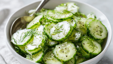 Homemade Cucumber Dill Salad