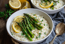 Homemade Lemon Asparagus Risotto
