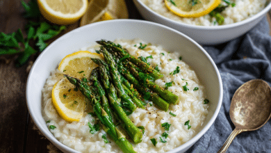 Homemade Lemon Asparagus Risotto