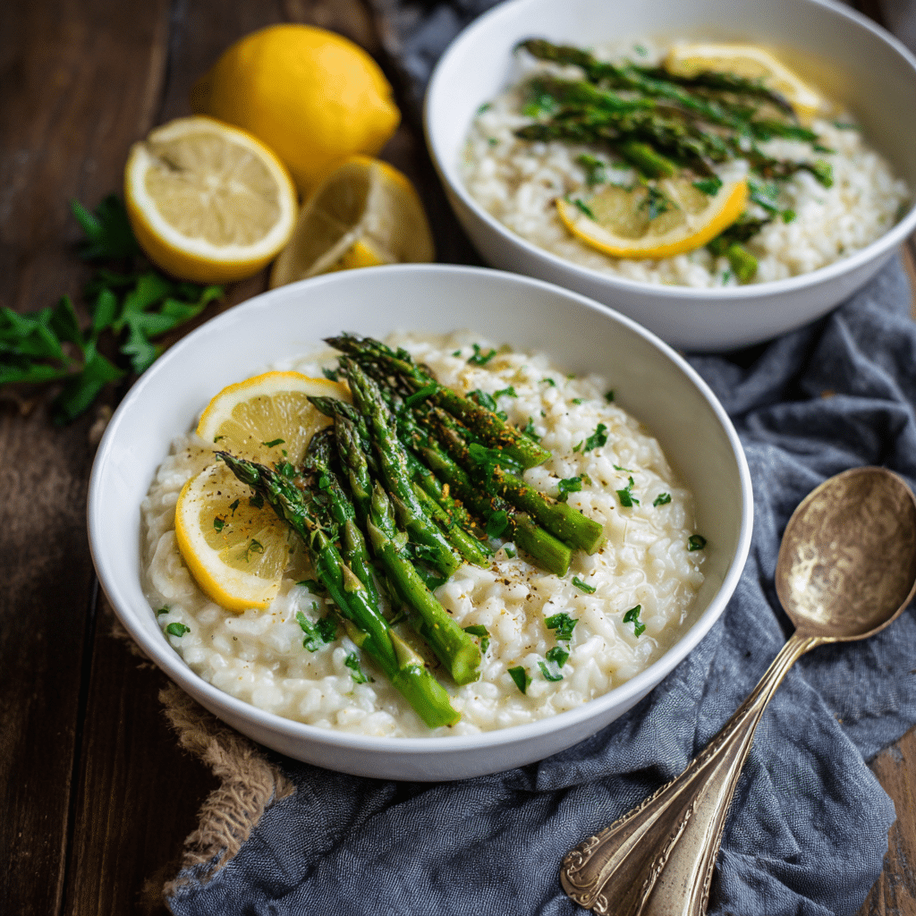 Homemade Lemon Asparagus Risotto – A Bright, Creamy Bowl of Comfort