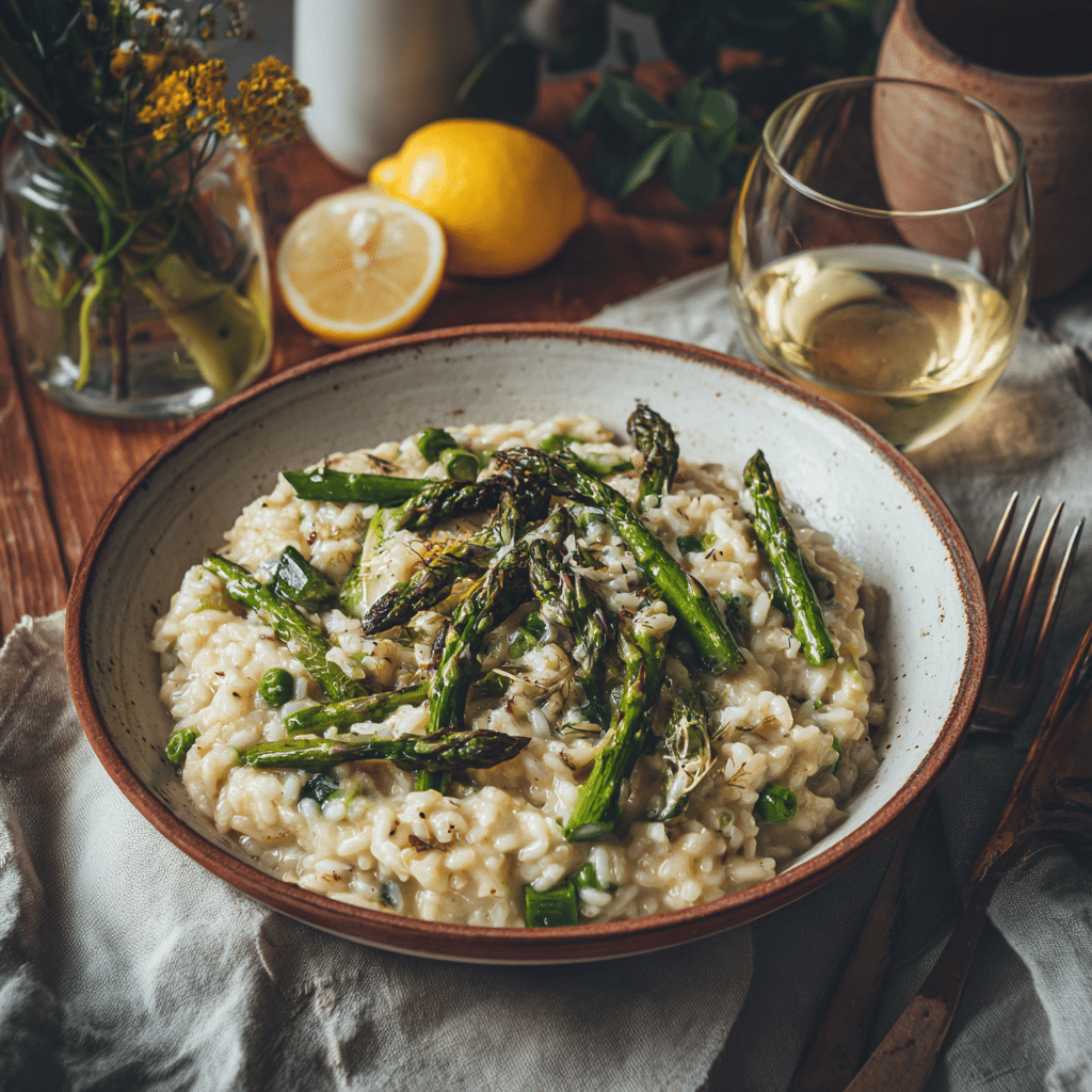 Homemade Spring Vegetable Risotto – Creamy Comfort from My Cretan Kitchen 🌿