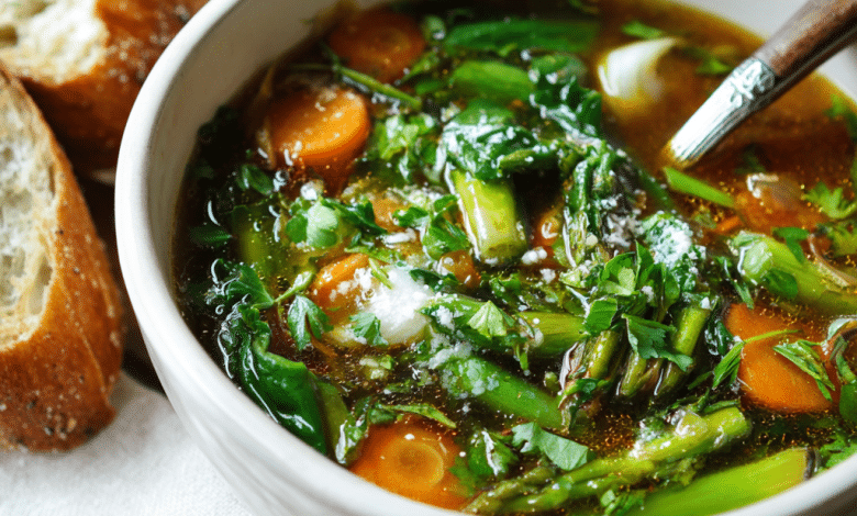 Homemade Spring Vegetable Soup