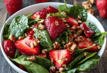 Homemade Strawberry Spinach Salad