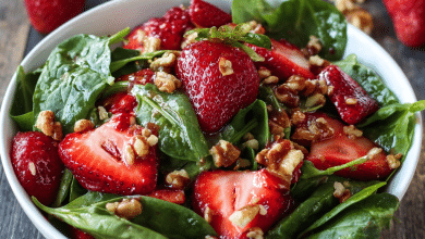 Homemade Strawberry Spinach Salad